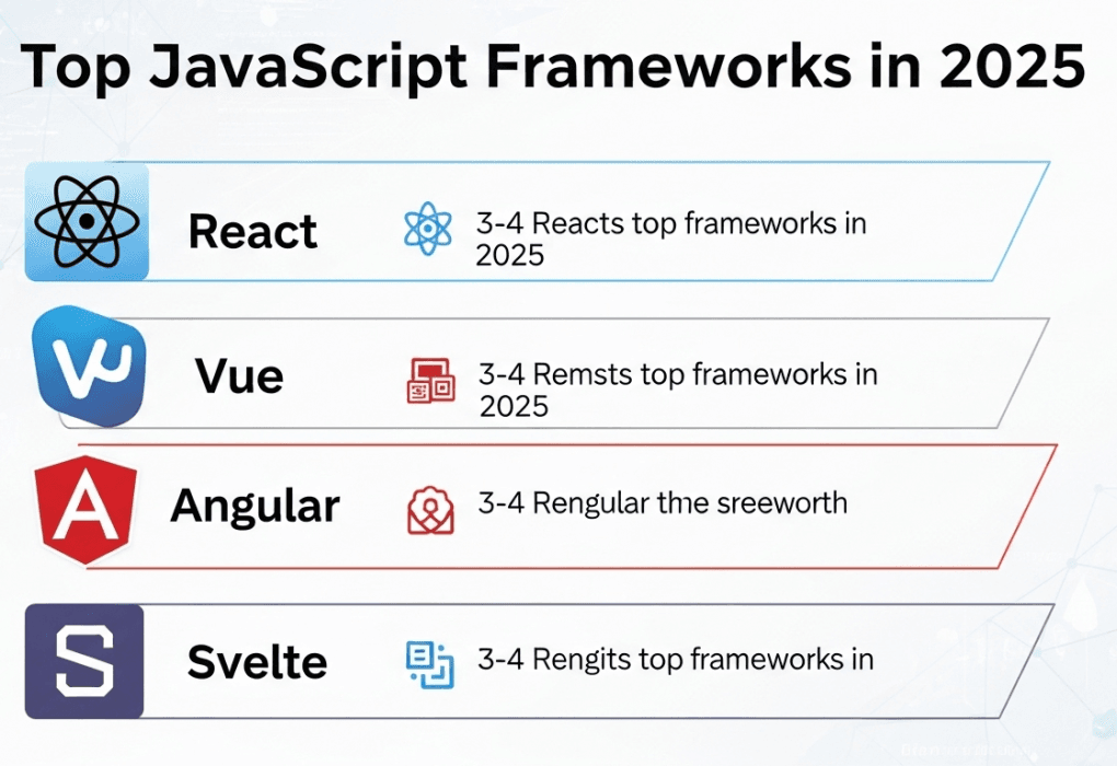 Top JavaScript Frameworks in 2025: React, Vue, Angular, Svelte? Top JavaScript Frameworks in 2025 React, Vue, Angular, Svelte