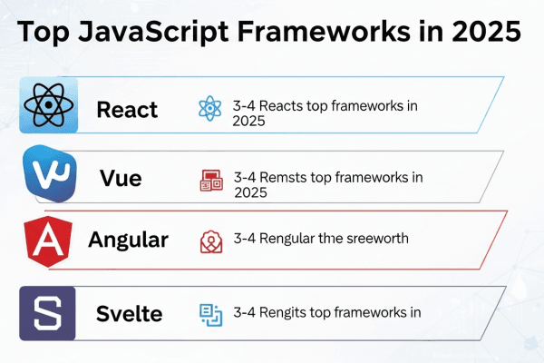 Top JavaScript Frameworks in 2025 React, Vue, Angular, Svelte