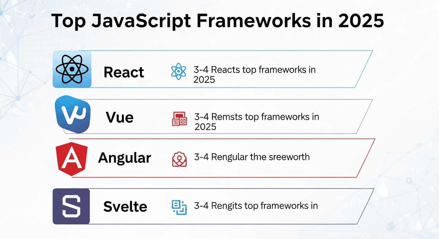 Top JavaScript Frameworks in 2025 React, Vue, Angular, Svelte