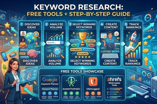 Keyword Research Free Tools + Step-by-Step Guide