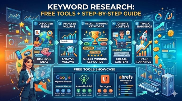 Keyword Research Free Tools + Step-by-Step Guide