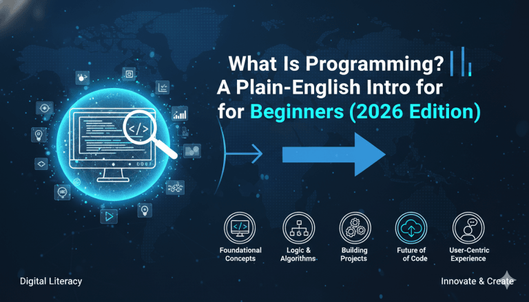 What Is Programming? A Plain-English Intro for Beginners (2026 Edition)